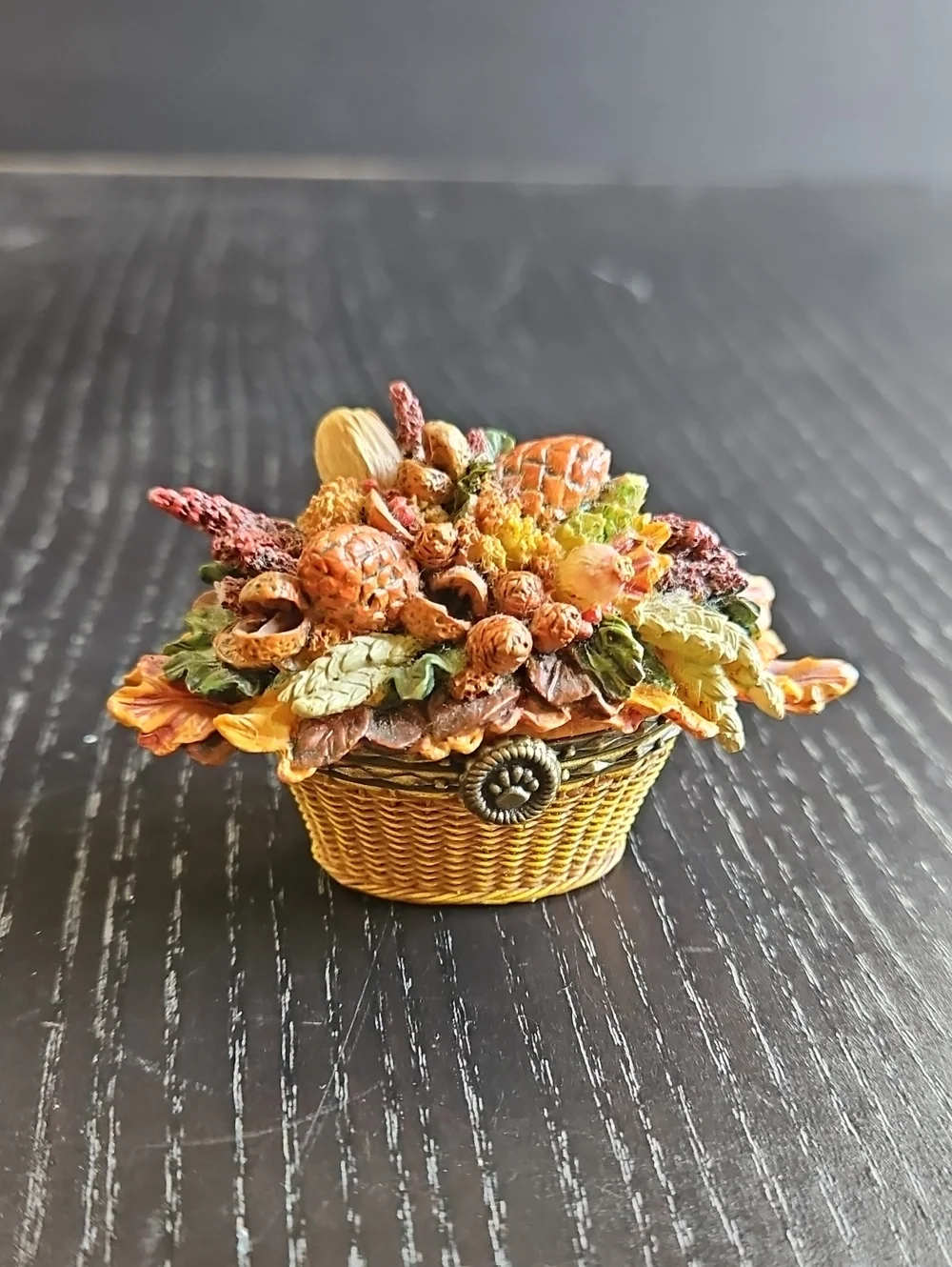 Boyd's Bears Autumn Harvest Decorative Trinket Box PHB